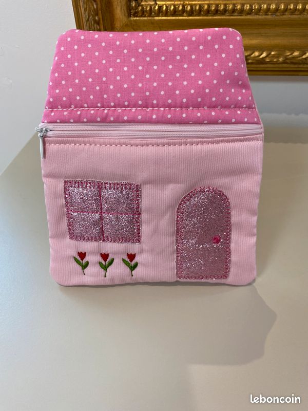 Sac en forme maison enfant fille (image 1)