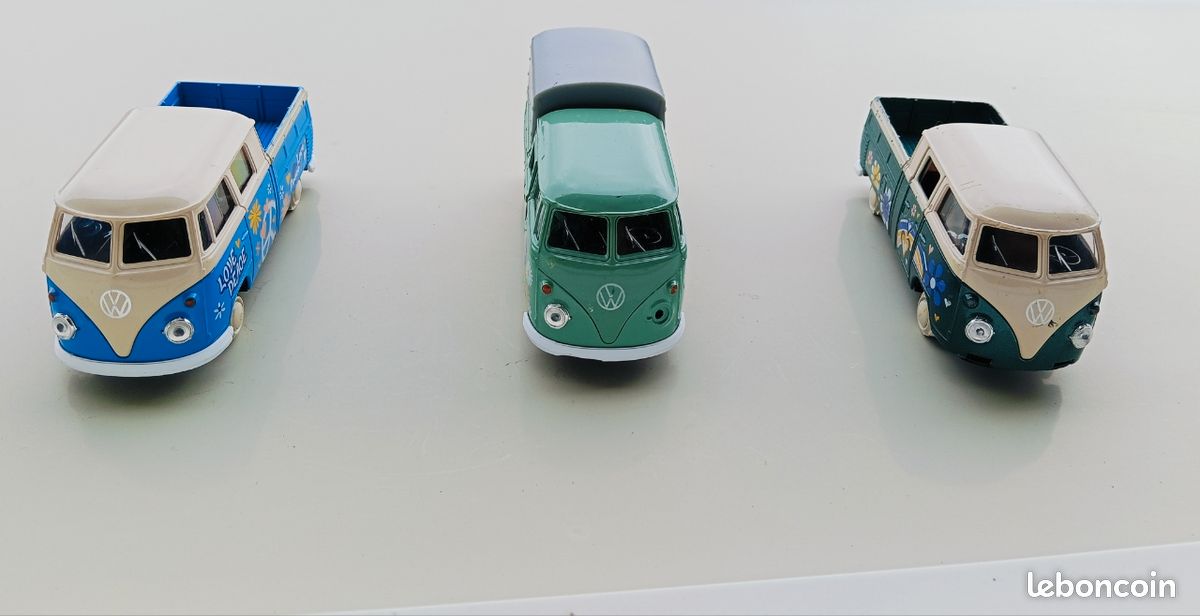 Minialuxe Volkswagen Combi T1 1955 1/43 - Van Vert D'Eau & Crème, Modèle Signé