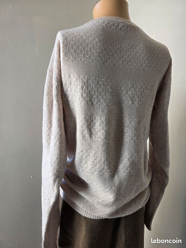 Pull Naf Naf En Angora 50% - Taille L, Noir - Occasion Très Bon état