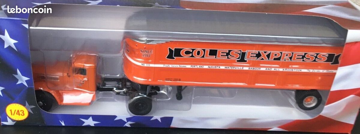 federal 45mc coles express 1/43 camion americain semi remorque altaya