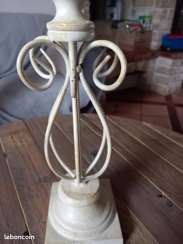Bougeoir métal 25cm hauteur (image 3)