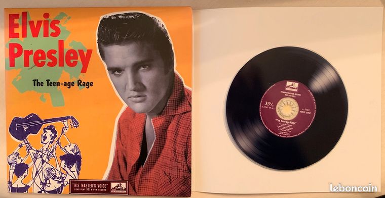 Elvis presley The Teen-age Rage pochette format 45 tours avec cd 