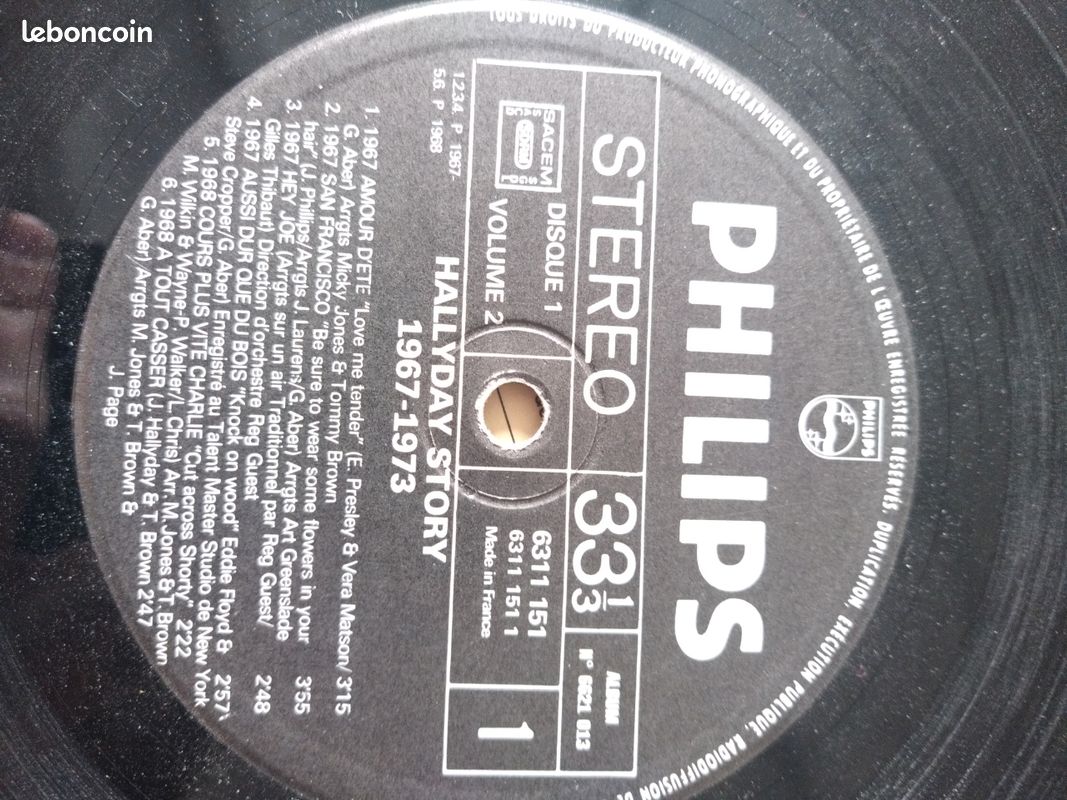 33 tours Johnny Hallyday (image 4)