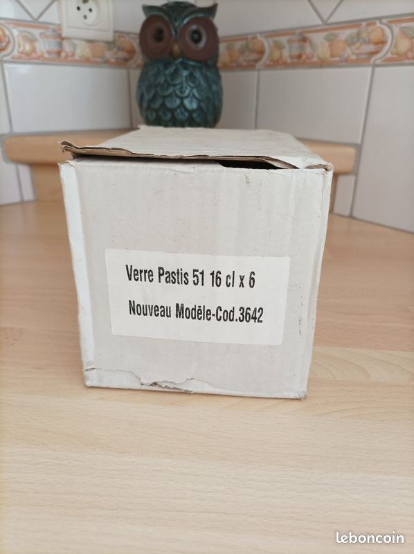 6 verres à pastis neufs (image 2)