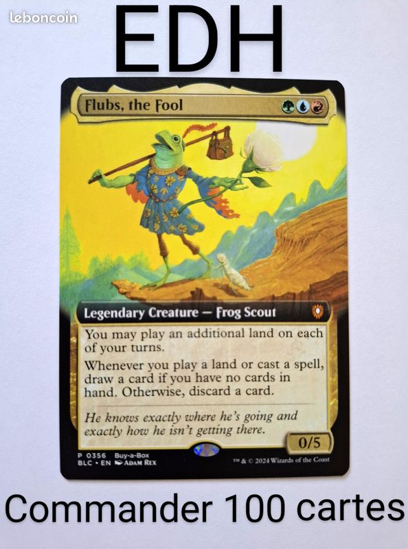 flubs the fool mtg commander deck Flubs, the Fool - Bloomburrow Commander - MTG