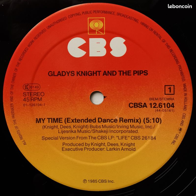 DISQUE VINYL Gladys Knight (image 3)