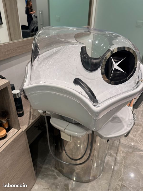 Fauteuil de coiffure avec bac à shampoing intégré (image 1)