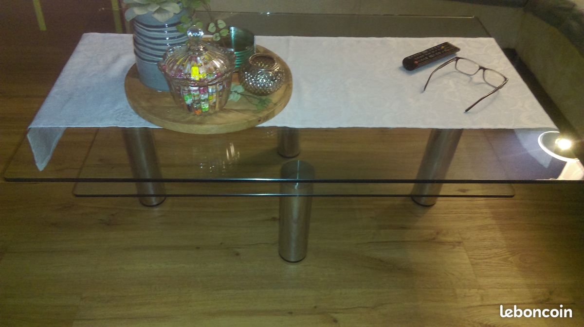Table basse en verre (image 2)