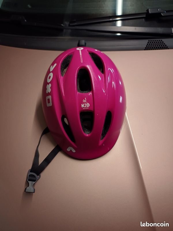 Casque enfant vélo rose (image 1)
