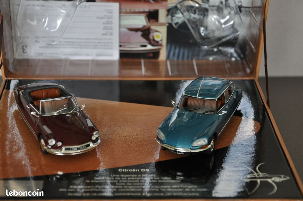 Coffret NOREV 1/43 - 3 Citroën DS En édition Limitée (noir, Argent, Aubergine)