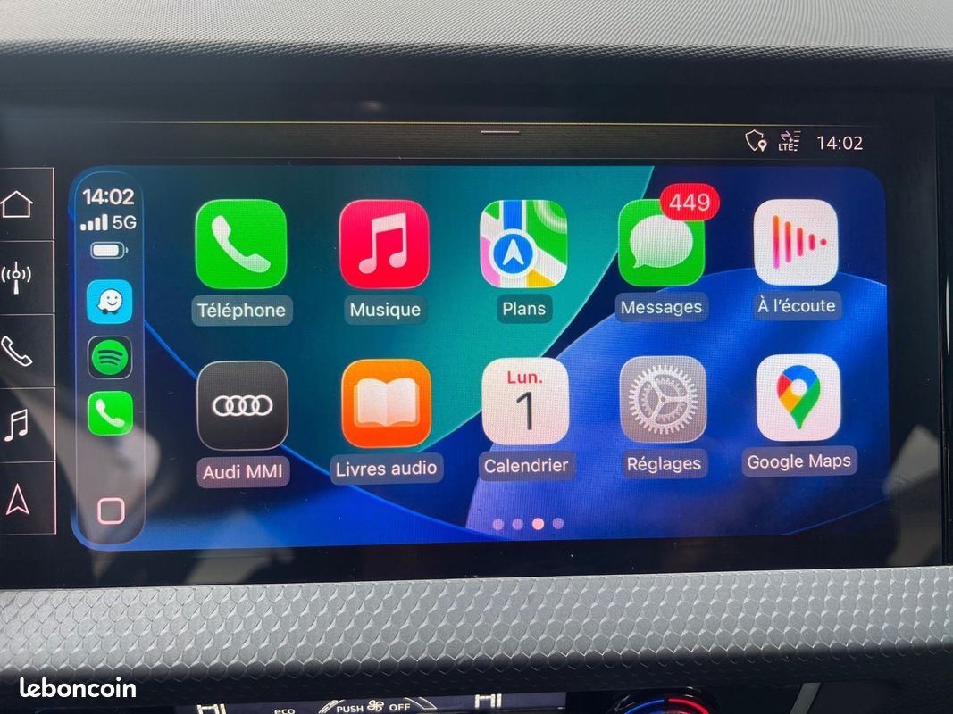 AUDI A1 CITYCARVER 2019 30 TFSI 116 ch S tronic 7 Design, Apple CarPlay, Caméra de Recul, Garantie 12 mois (image 16)