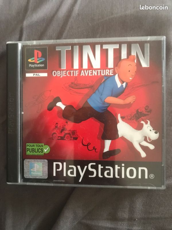 Jeu tintin objectif aventure playstation 1 (image 1)