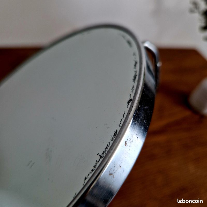 Miroir de vanité - Black - Double face rotatif 360° - Éclairage LED