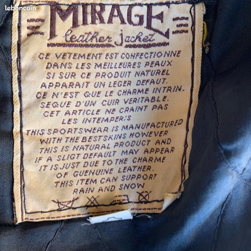 Blouson cuir véritable « Mirage » (image 3)