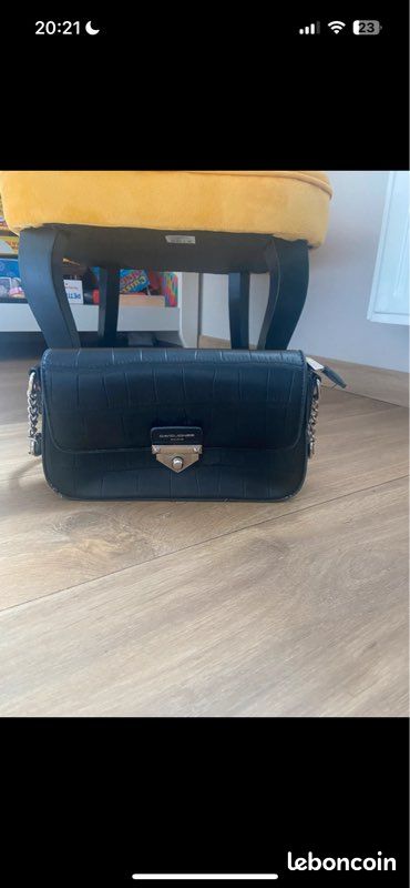 Sac à main noir David Jones Paris (image 1)