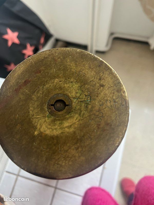 Vase en cuivre ancien douille d’obus (image 2)