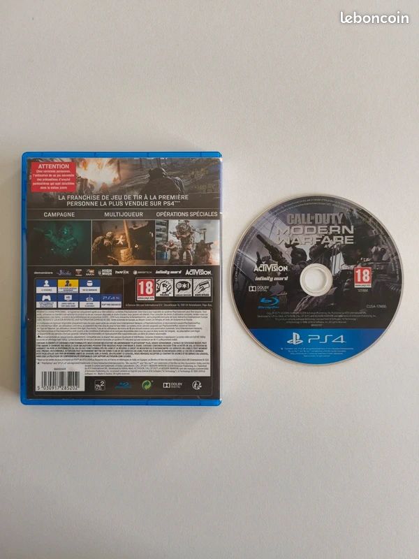 Jeu Call Of Duty: Modern Warfare - PS4 / PS5 - Version FR/PAL - Très Bon état, Complet