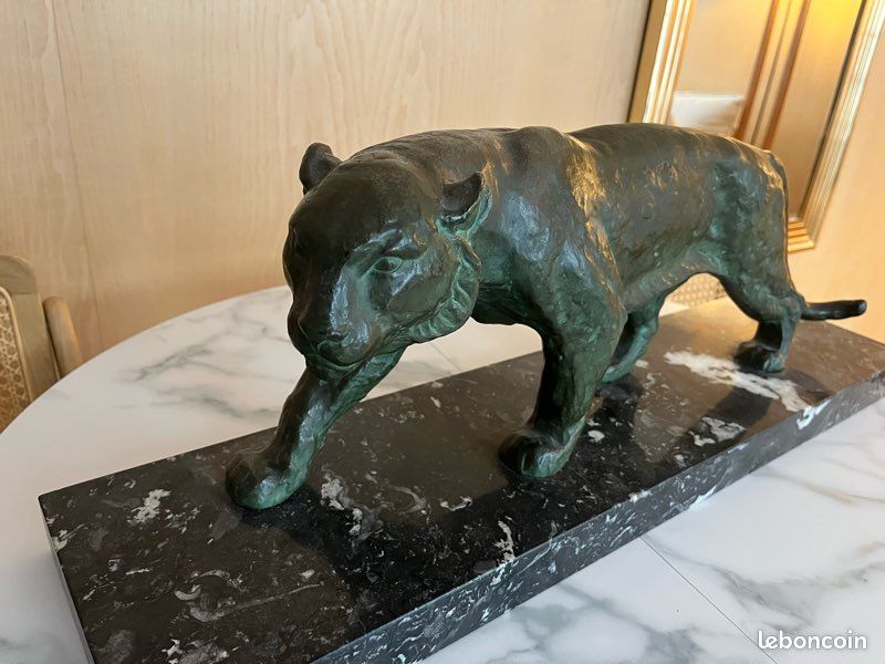 Panthère sculpture G Garreau 1930 (image 5)