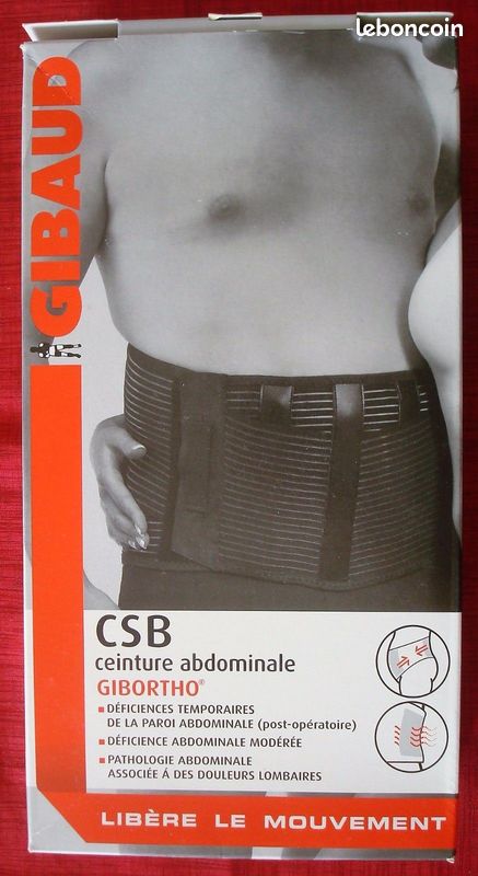 Ceinture de soutien abdominal Gibaud Taille Matériel médical