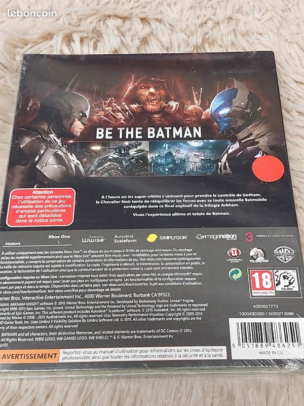 Jeu NEUF jamais ouvert XBOX Batman arkham knight DLC (image 2)