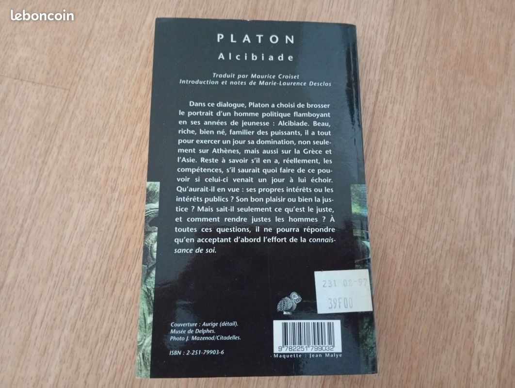 PLATON - Alcibiade grec ancien / français (image 2)