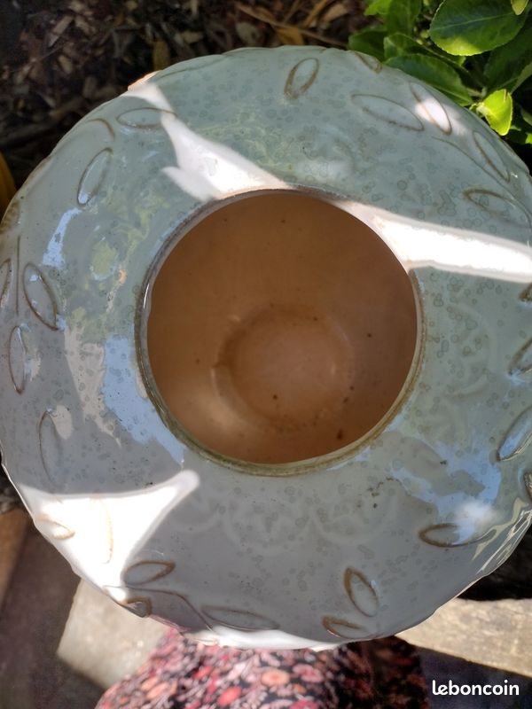 Vase céramique blanc (image 6)