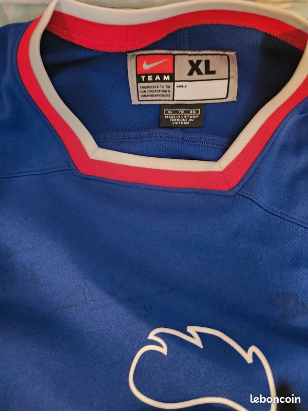 Maillot Rugby Equipe QUINZE de FRANCE Adidas dédicacé FFR enfant - 12 / 13 ans