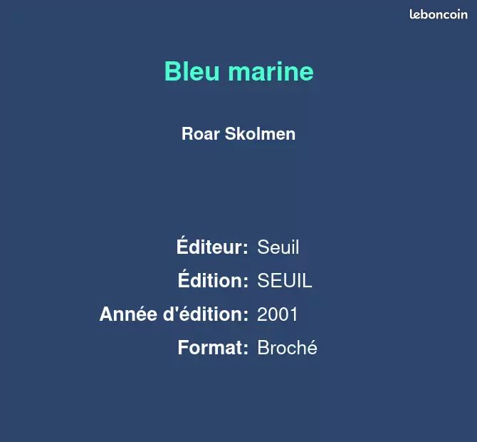 Bleu marine - Roar Skolmen (image 2)