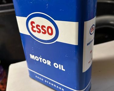 Bidon Publicitaire Esso 1L Vintage - Décoration Garage, Voiture Ancienne - NEUF