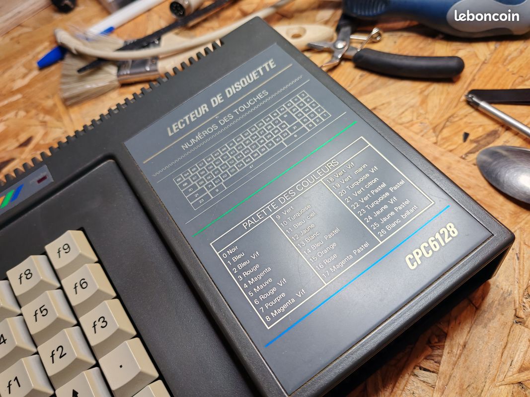 Clavier AZERTY Amstrad cpc 6128 testé et revisé 141225A (image 7)