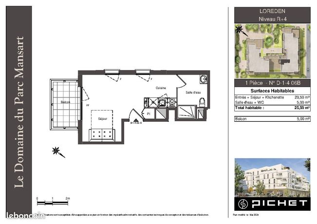 Appartement a louer plaisir - 1 pièce(s) - 25 m2 - Surfyn