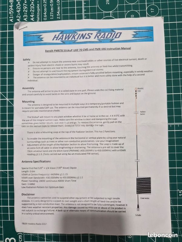 Antenne PMR Hawkins (image 2)