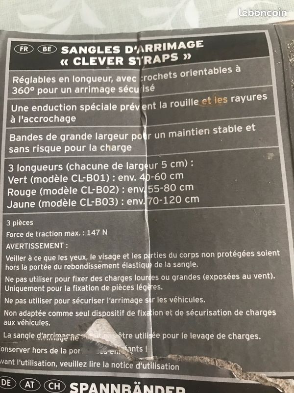 3 sabgles d'arrimage (image 2)