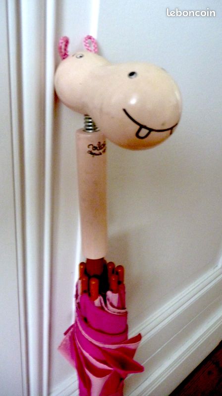 Vilac Parapluie Mariette La Minette - Parapluie Enfant Bois Massif Anti-Pincements Dès 3 Ans