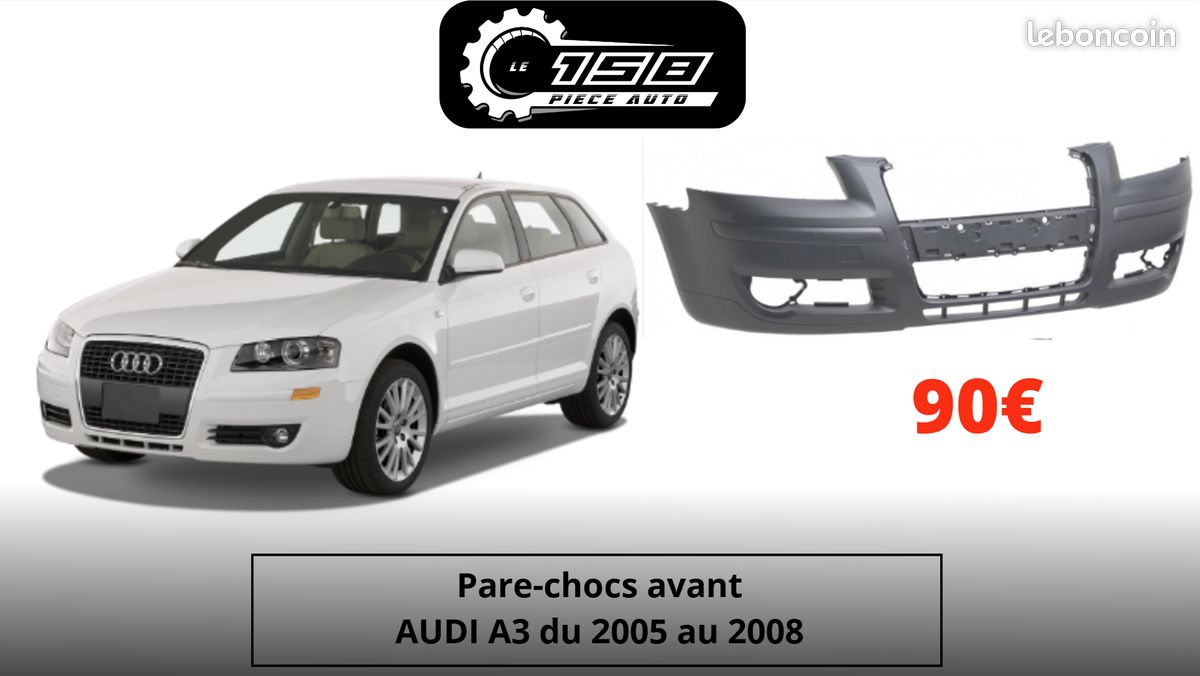 Pare-chocs avant Audi a3 de 2005 a 2008 (image 1)