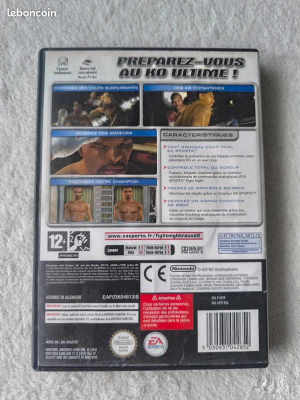 Jeu Vidéo Nintendo Game Cube - Fight Night Round 2 - Complet (GC) (image 3)