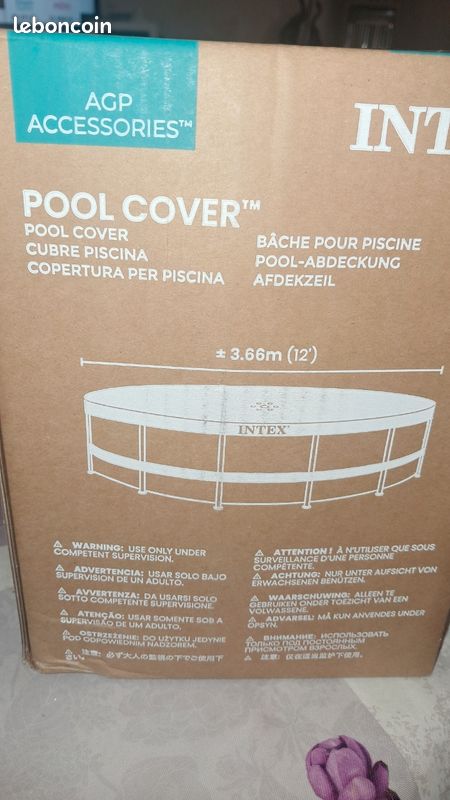 Vends bache intex pour piscine (image 1)