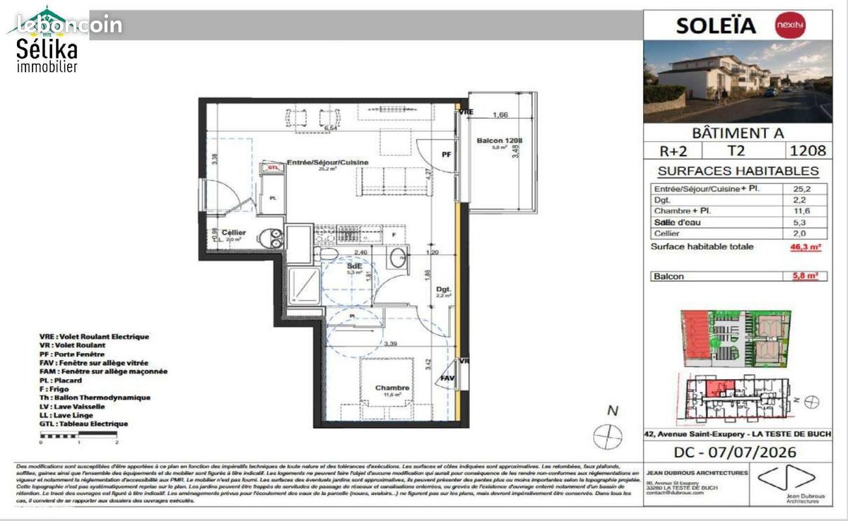 Appartement 2 pièces 46 m² · à La Teste-de-Buch · 46 m² · 255 000 €