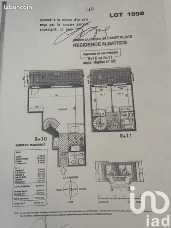 Duplex 3 pièces 80 m²
