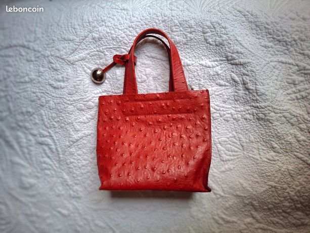 Sac à Main Furla En Cuir Gaufré Marron - Occasion Très Bon état - Fabriqué En Italie