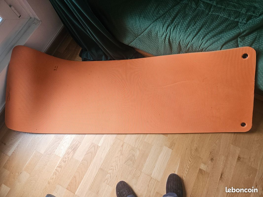 HEITIGN 4 MM Tapis de Yoga EVA Antidérapant Fitness Mince Yoga Accueil Gym Exercice Tapis Pilates Gym Exercice Fitness Mat (Jaune