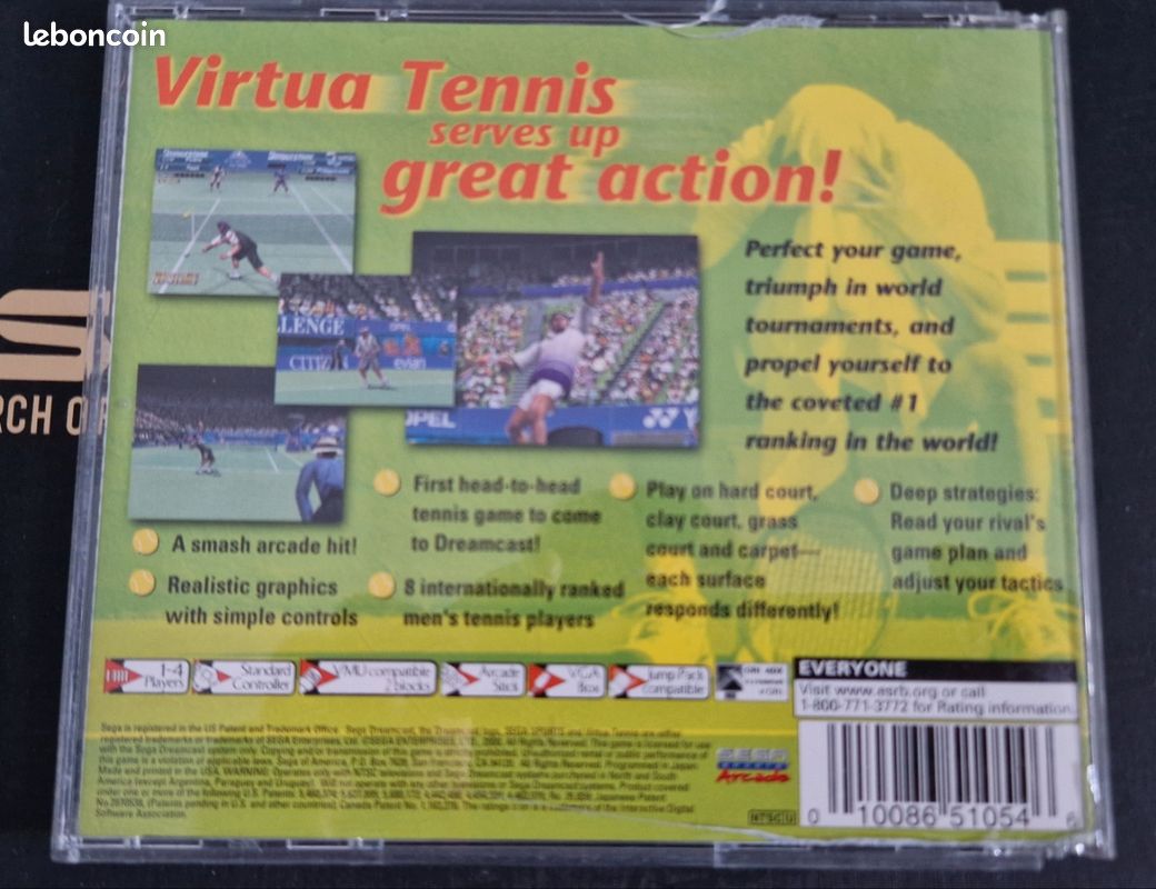 Virtua Tennis – Sega Dreamcast | Version complète PAL (boîte