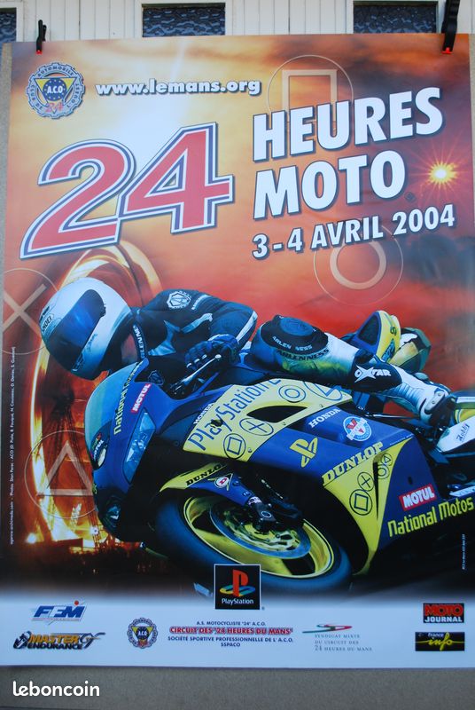Moto. Affiches 120 x 160 des 24 heures du mans motos (image 2)