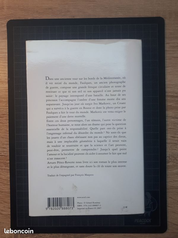 Le peintre de bataille, Arturo Perez-Reverte, 2007 (image 2)