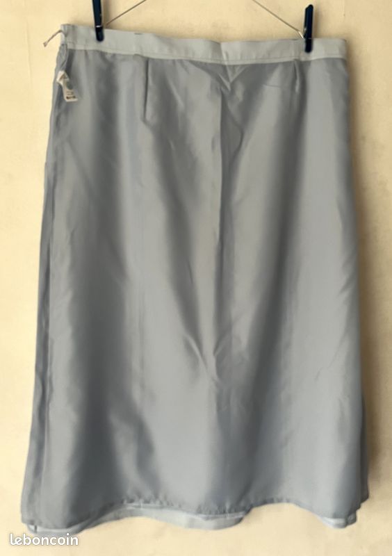 Jupe Grise M&S Neuve Avec étiquette, Taille 18, Lavable En Machine, Coupe Casual