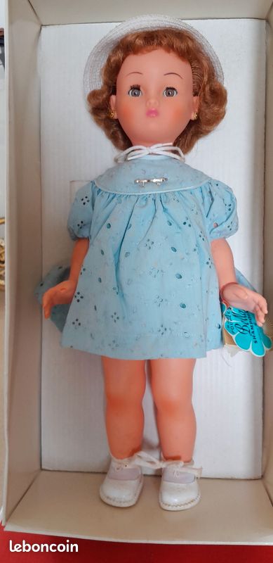 Poupée Bella J/610 TBE En Boîte D'origine, 1958-60, 45 Cm, Bisque, Avec Shampooing Et Médaille