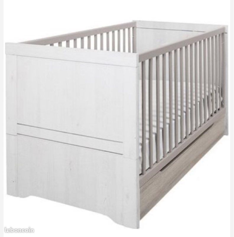 Lit bébé évolutif avec mattelas (image 2)