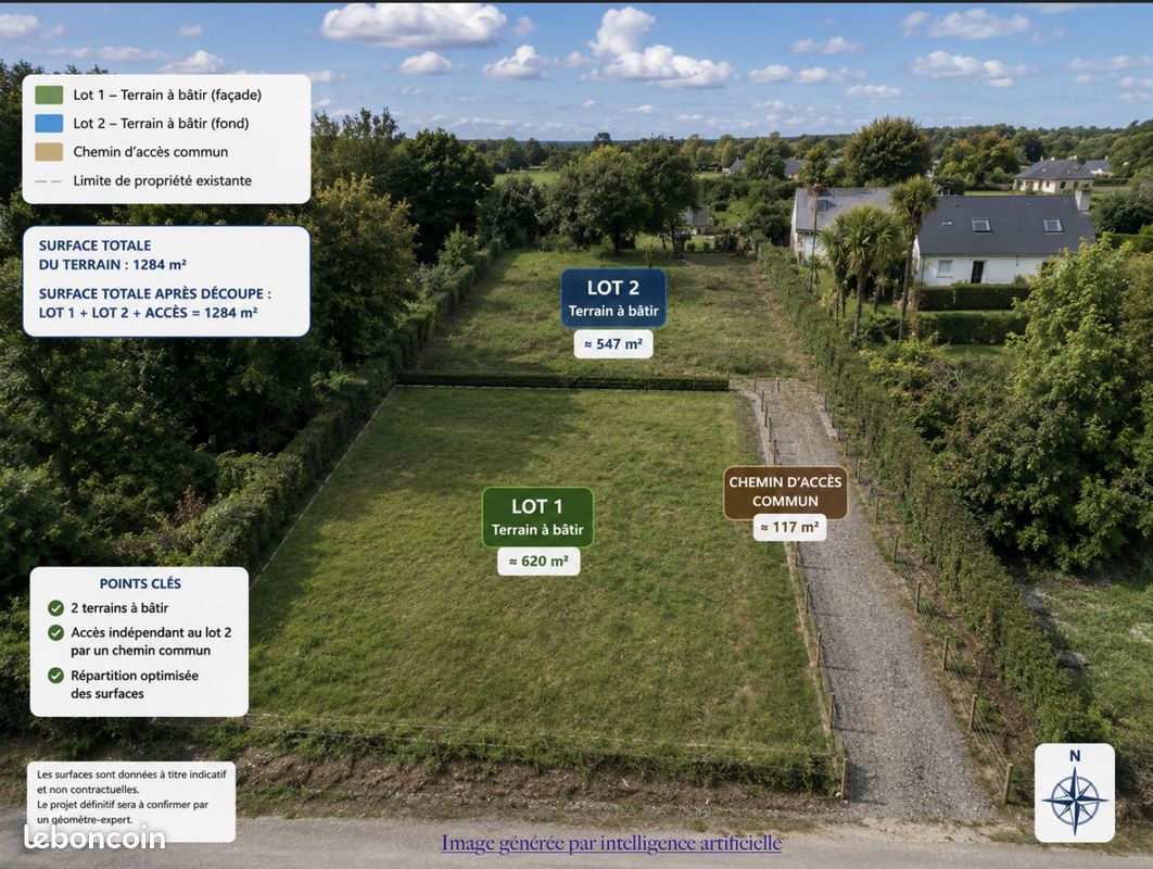 Terrain 620 m² · à Crozon · 620 m² · 155 000 €