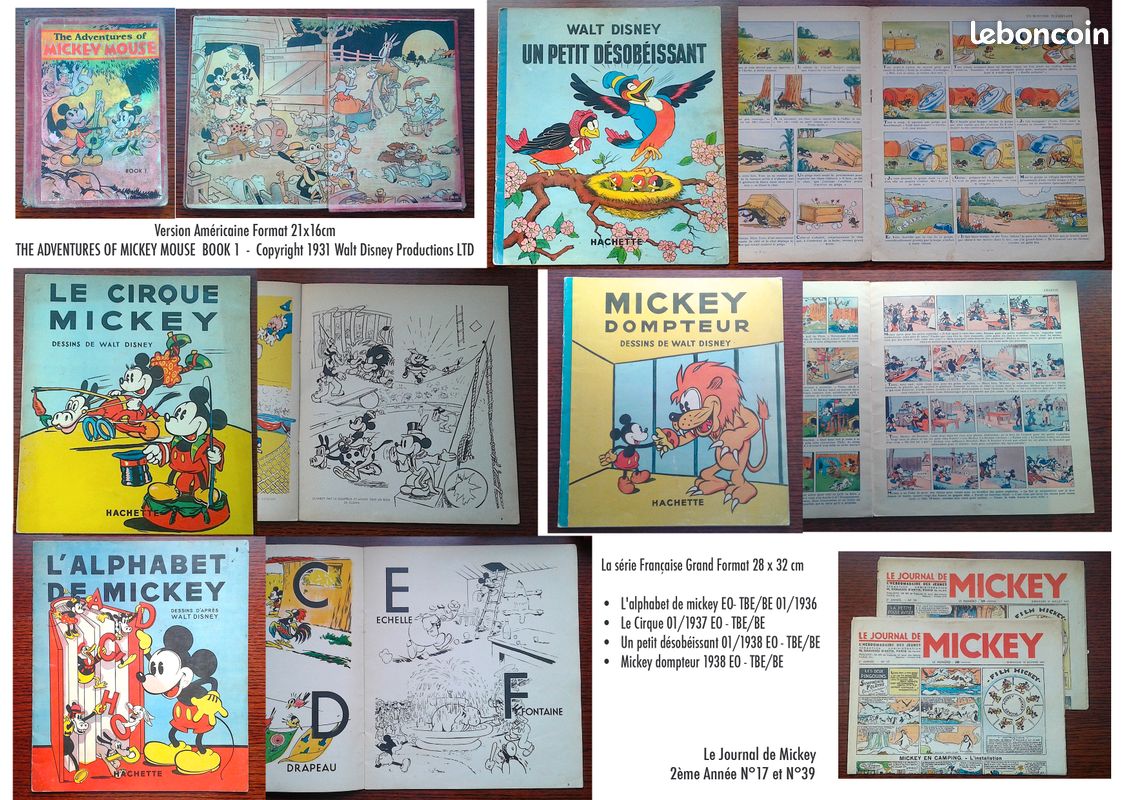 Exceptionnelle collection Mickey 1931/1954 (image 3)