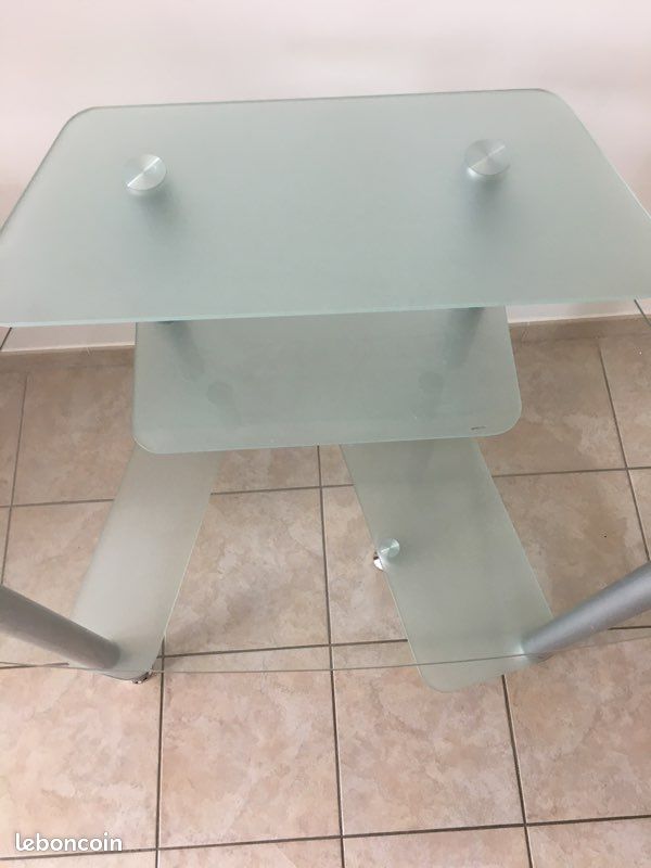 Bureau informatique en verre (image 2)